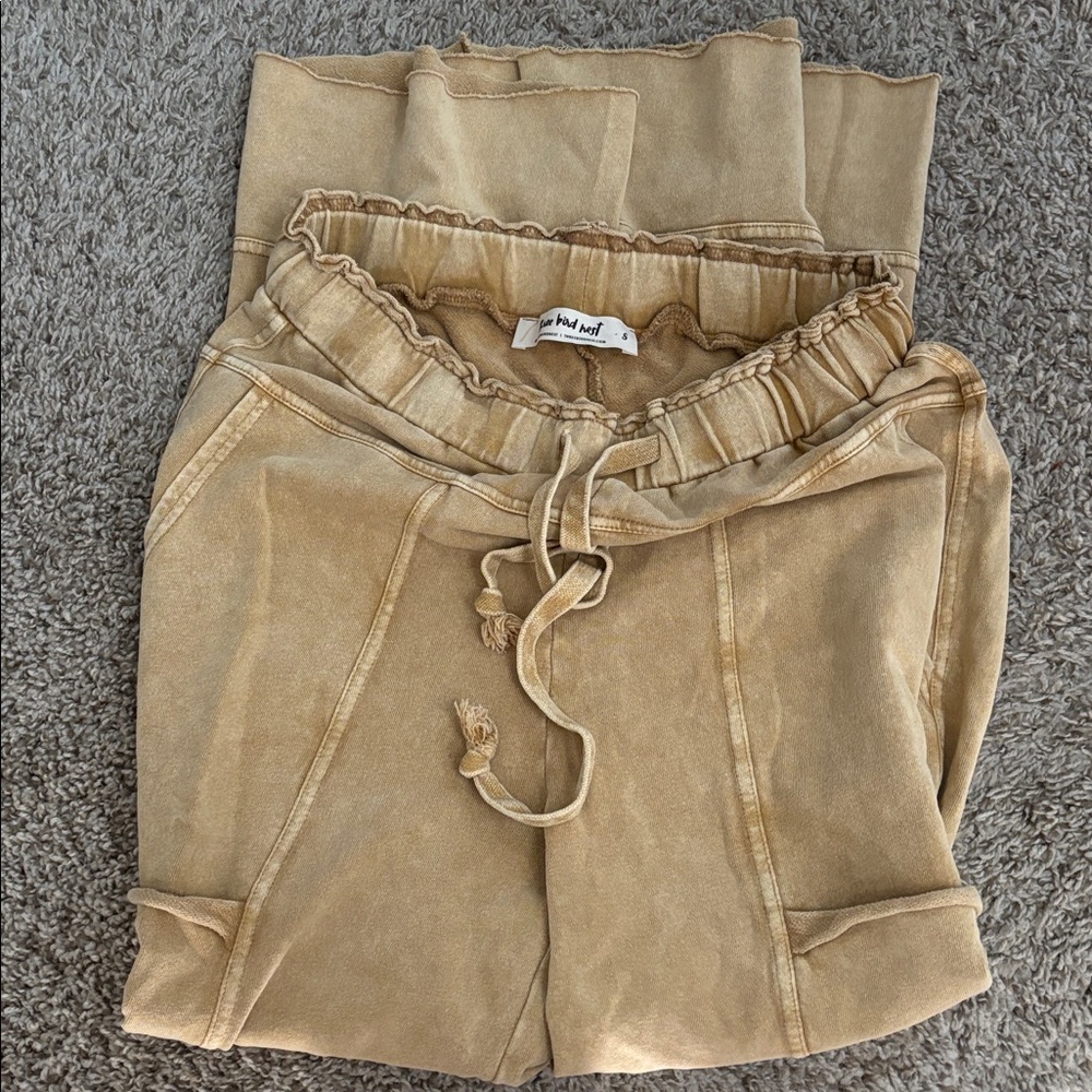 Three Bird Nest Beige Lounge Pants